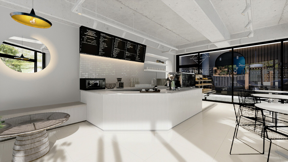 17PY D CAFE 인테리어 시공 사례 — 무늬디자인